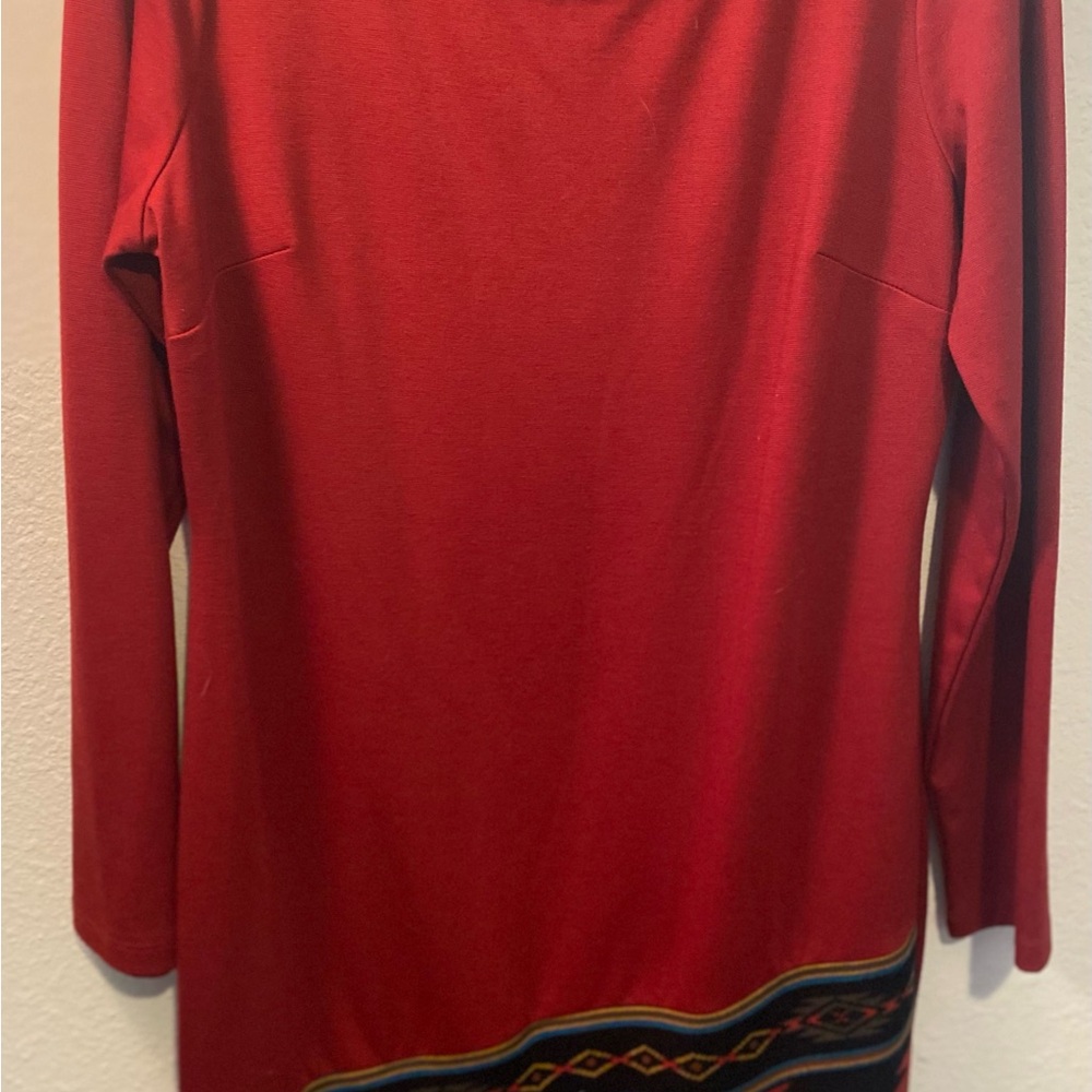 Spense Red Top with Black Accent